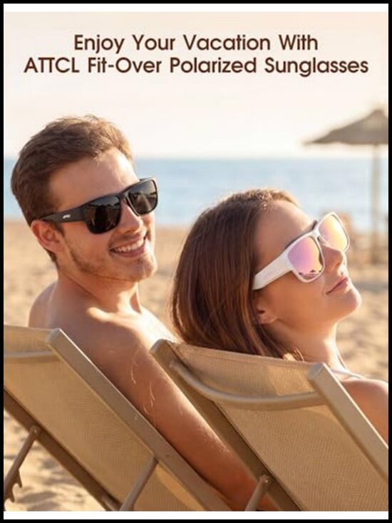 Polarized Fit Over Sunglasses UV400 Driving Lightweight TR90 Frame main image 5